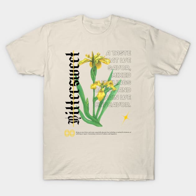 Bittersweet Melancholic Mellow Feelings Emotions Wildflower T-Shirt by Tip Top Tee's